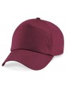 casquette uni bordeaux scratch