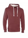 sweat capuche COTTONRIDGE bordeaux melange