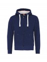 sweat zippé COTTONRIDGE bleu marine melange