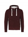 sweat zippé COTTONRIDGE bordeaux melange