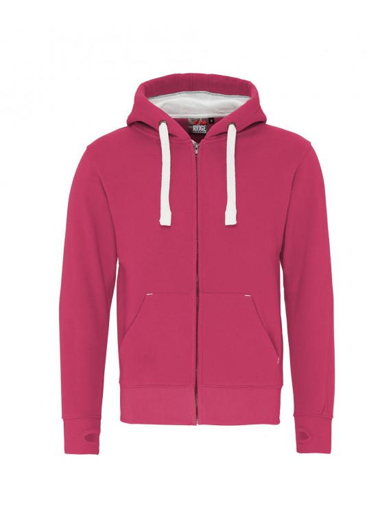 sweat zippé COTTONRIDGE cerise