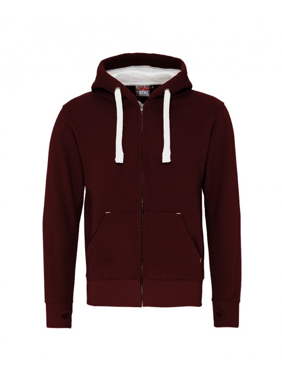 sweat zippé COTTONRIDGE maroon