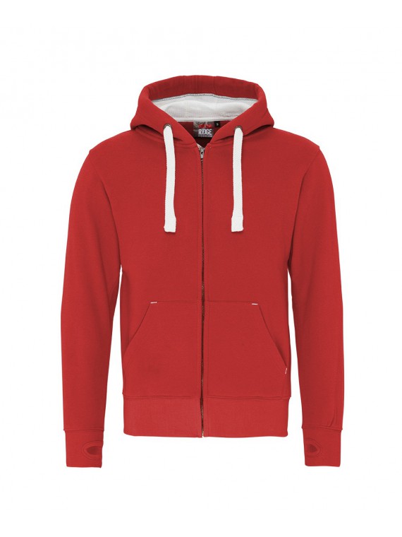 sweat zippé COTTONRIDGE rouge