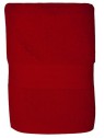 serviette rouge rubis 50x100  cm