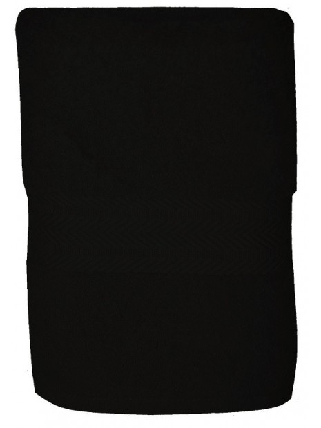 serviette noire 50x100 cm