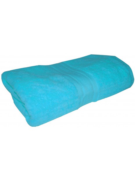 drap de bain bleu turquoise 70x140 cm