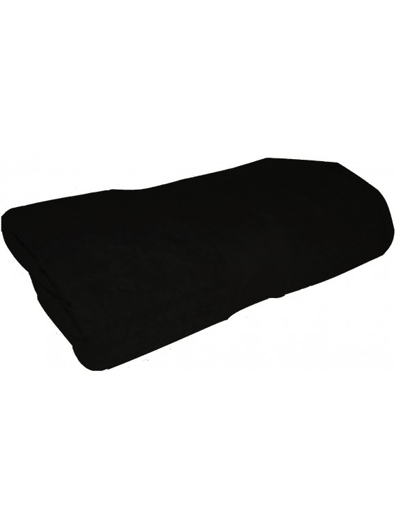 drap de bain noir 70x140 cm