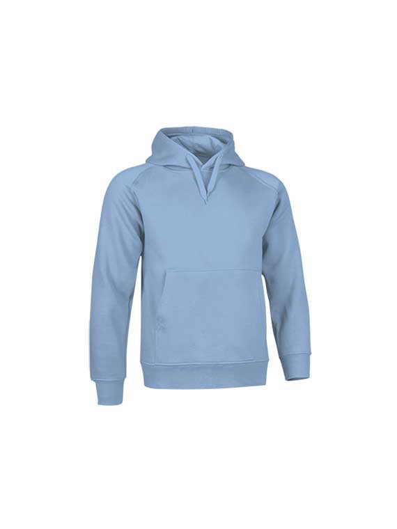 sweat à capuche STREET bleu ciel