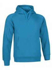 sweat à capuche STREET bleu cyan
