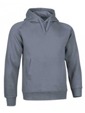 sweat à capuche STREET gris plomb