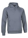 sweat à capuche STREET gris plomb