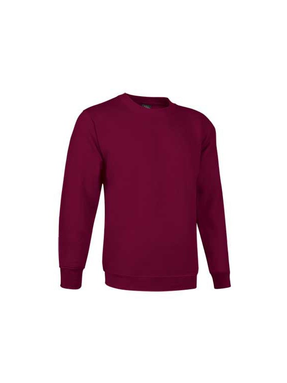 sweat col rond PRIMO bordeaux