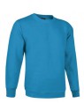 sweat col rond PRIMO bleu cyan