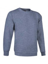 sweat col rond PRIMO bleu gris