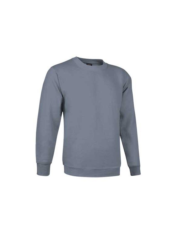 sweat col rond PRIMO gris plomb
