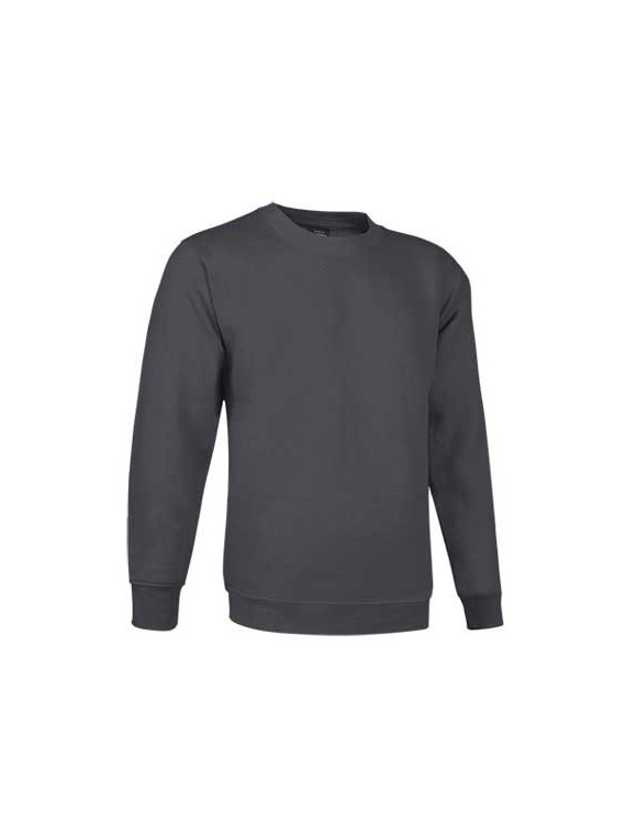 sweat col rond PRIMO gris charbon