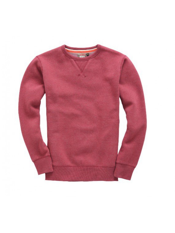 sweat col rond CR - Bordeaux mélange
