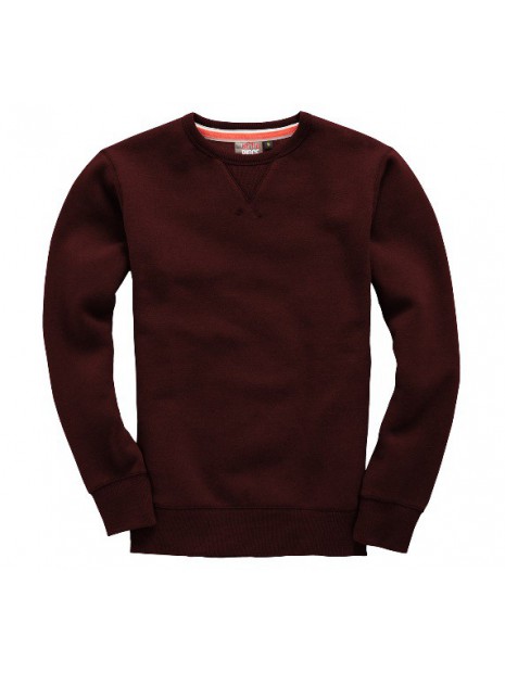 sweat col rond CR - Maroon